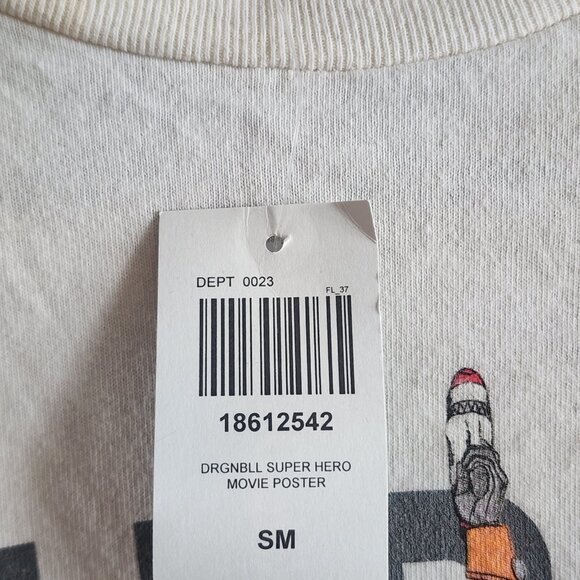 Dragon Ball Super Hero Shirt Mens Small White Movie Poster Anime Hot Topic Tee - Picture 6 of 10